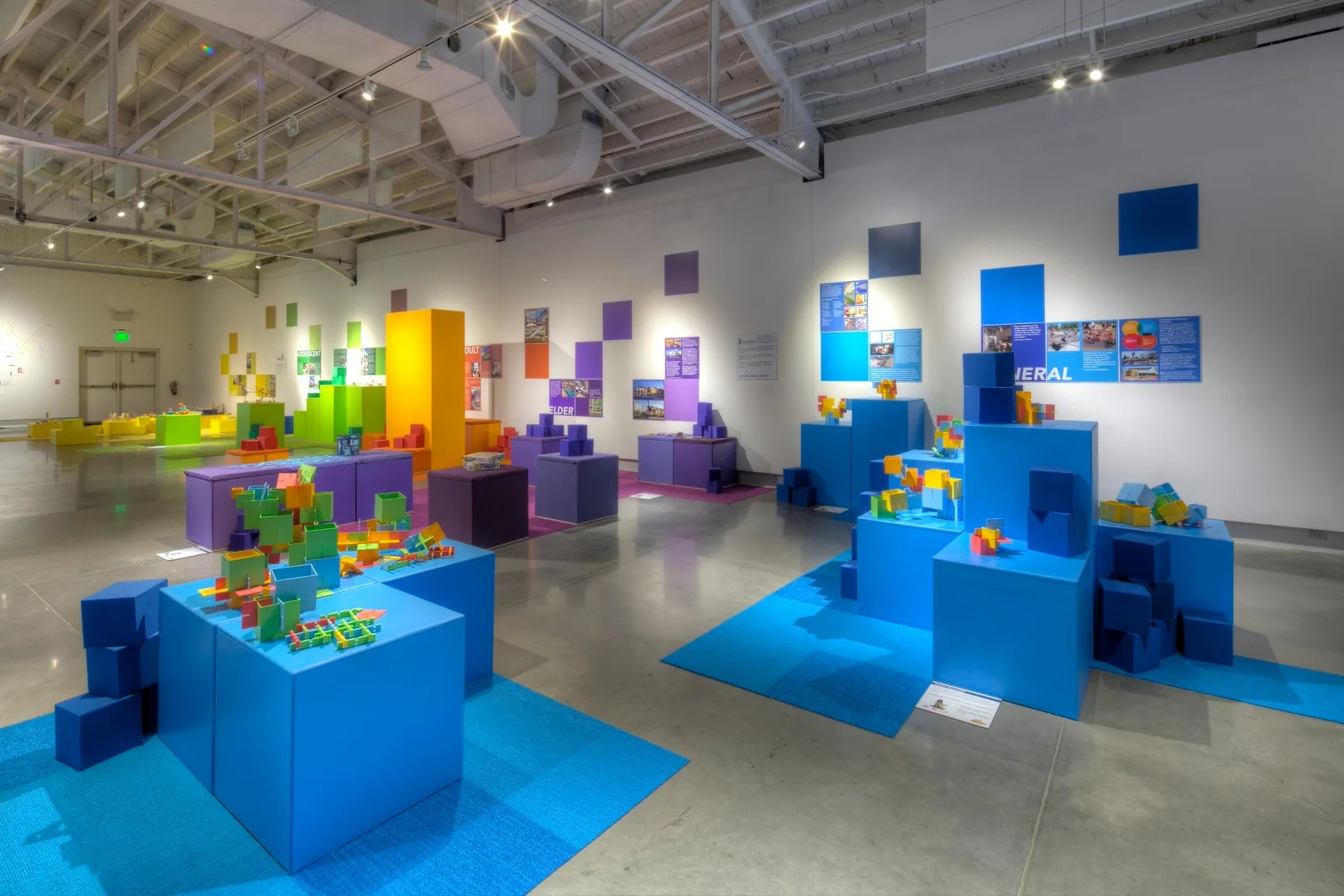 Wide installation view of PLAY at KANEKO in 2015